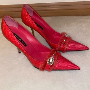 Vintage Mario Bologna Hot Pink Pumps